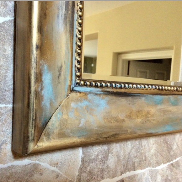 NWOT Wall Mirror 14”-14” antique style - Picture 2 of 9